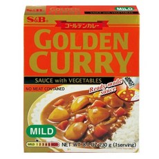 에스앤비 골든카레 소스 위드 베지터블 순한맛, 4개, 230g