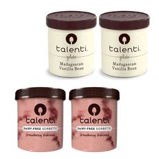 탈렌티 젤라또/소르베또 아이스크림 (바닐라빈 2개+ 스트로베리 2개)