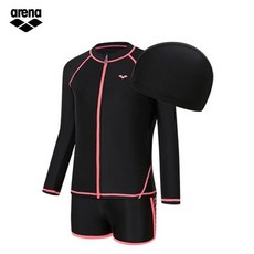 [갤러리아] 아레나AVBGS63BLK 여아동 캠핑 3PCS 수영복