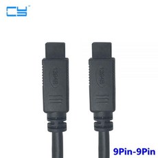6ft 10ft 15ft 9 핀 Male to Black Firewire 800/800 케이블 IEEE 1394 장치 용 1.8m 3m 4.5m, 03 4.5M, 1개