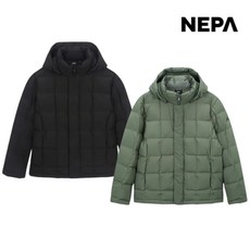 네파 남성 경량 다운 자켓 숏패딩 거위털 등산점퍼