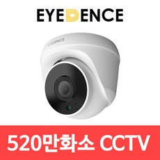 아이던스 EDN-QD1 / 520만화소 QHD 실내 CCTV 적외선 보안 감시 돔카메라, EDN-QD1+DC12V 2A 어댑터