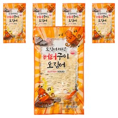 魷魚世界烤奶油魷魚 32g+朝鮮辣椒醬 10g組, 42g, 5組
