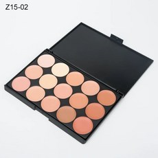 얼굴 컨실러 위장 크림 컨투어 팔레트 15 가지 색상, Z15-02, 1개