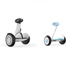  세그웨이 나인봇 S-Plus 스마트 자가 균형 전기 스쿠터 MAX 1600W 모터 22마일 범위 & 12.5MPH 지능형 조명 및 배터리 시스템 원격 제어 자동 추종 모드, Scooter + Scooter/ 800 Watts 