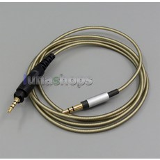 Ln005470 shure srh440 srh840 srh940 srh750dj 헤드폰 이어폰 용 실버 도금 케이블, 단일, 단일