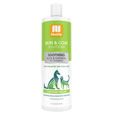 Nootie - Pet Shampoo for Sensitive Skin - Dry Ski Nootie - 민감한 피부를 위한 애완동물 샴푸 - 건성 피부 및 코트 - 천연 성분, 오이 멜론 16oz, 1개