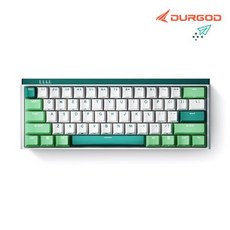 듀가드 K330w MINT 블루투스 유무선 기계식 키보드 (손목받침대 파우치 증정), 갈축