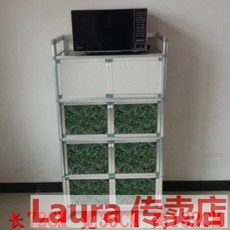 렌지대 심플 찬장 가스렌지수납장 스테인레스 싱크대 캐비닛 가정용 조립 전세 경제형, C01-더블도어, T23-4층 통이넓은 두꺼운 스톤 132높이 72넓이