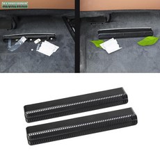 좌석 AC 히트 플로어 에어 컨디셔너 덕트 환기구 아우디 A6 s6 RS6 A7 s7 RS7 C8 2019 2020 용 그릴 커버 트림|차량용 스티커|, 1개, Black, 단일