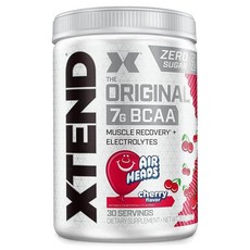 Xtend 오리지날 BCAA 파우더 에어 헤드 체리 사탕 맛 399g 30회분 Original BCAA Powder Cherry Candy, 1개