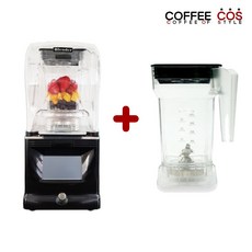 펠리체 터치 전용볼추가 카페 블렌더 업소용 믹서기 볼추가 FELICE 3.8마력 1.8L, 블랙+볼추가