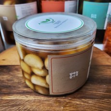 직접 담근 국내산 달지않은 항아리 옛날 알마늘 장아찌 (캔), 3개, 500g