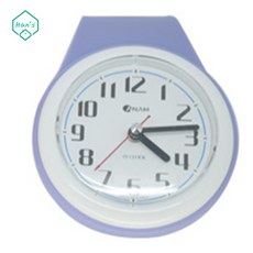 센스누리 봉에거는 방수 숫자시계 보라색 벽부착 걸이형 가능