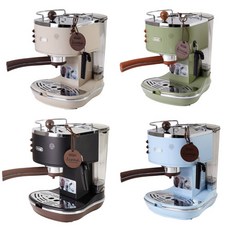 독일 Delonghi 드롱기 아이코나 빈티지 에스프레소 커피머신 ECOV311 4컬러, 올리브그린