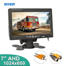 차량 lcd 모니터 후방 DIYKIT TFT LCD HD 후면 보기 1080P AHD 카메, 02 7inch AHD 4Pin