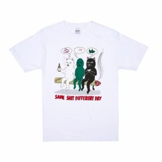 립앤딥 립앤딥 RND3555 프린팅 반팔 티셔츠 Same Dreams (White)_Q3O9