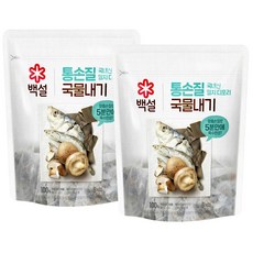 CJ제일제당 집밥 백설 통손질국물내기 국내산멸치디포리 집반찬 육수 감칠맛 10g 6개입, 60g, 2세트