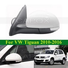 CAPQX Tiguan 2010-2016 외부 백미러 어셈블리 전기 접이식 가열 LED 방향 지시등 포함 6 9 13 와이어, 05 13wire Left side LH