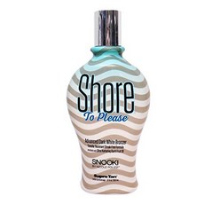 Snooki SHORE TO PLEASE 실내 또는 실외용 태닝 베드 로션 (12 온스). 황갈색 냄새 제거제가있는 흰색 DHA, 상세 설명 참조0, 상세 설명 참조0