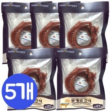 헬로도기 참좋은간식 소울대 오리고기 20g x 5봉/칼슘고기/애견간식/영양간식 코스트코 코스메틱 화장품 선물 여름 겨울, 5개 - 헬로도기