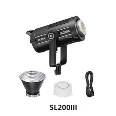 Godox-SL150III SL200III LED 비디오 라이트 330W Bowens 마운트 일광 균형 5600K 2.4G 무선 X 시스템 인, 02 SL200III