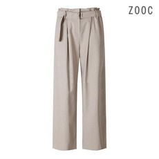 [ZOOC] 하이웨스트 벨티드 턱 팬츠 V204MSA946_ME