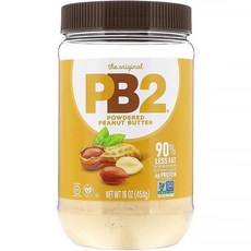 벨 플랜테이션 PB2 Foods 더오리지널 땅콩(피넛) 버터 분말 454 g(16 oz), 1개