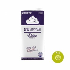 [달럽프라이드] 식물성 휘핑크림 1000ml x 12개입, 단품