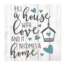 MRC Wood Products Fill A House With Love Rustic Wa MRC Wood Products Fill A House With Love 소박한 벽 표지, 1개