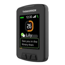 자전거 속도계 방수 자전거 주행 거리계 GPS 무선 컴퓨터 대형 LCD 화면지도 및 탐색 충전식 사이클링 속도, 01 2.8, 1개
