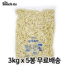 맛찬들 백미 밀떡볶이 소 3kg x 5봉 (무료배송) 밀떡 떡볶이떡