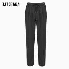 티아이포맨 (T.I FOR MEN) 원턱 배기 울 블렌디드 마이크로 패턴 슬랙스(M186MPT306M)