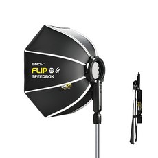 [SMDV] FLIP20G 원터치 소프트박스 촬영조명 스프트박스, 랜덤 컬러필터, F1-Adapter, 1개