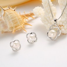 천연진주세트18k