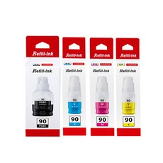 캐논호환 GI-90BK C M Y 호환잉크 G5090 G6090 G7090 GM2090 G6092 G7091 G7092 GM4090 GM 4092 G5092, 검정