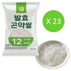 빼빼곤약 발효곤약쌀 200g x 23팩 (100g당 7kcal), 23개