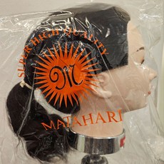 [마타하리 미용사] 국가고시 실기시험용 통가발18인치100%인모 염색피스 약 삼미덧가발, 1.마타하리 100%인모 통가발, 1개