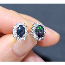 천연오팔귀걸이