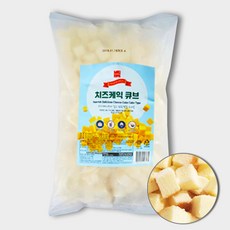 코리원/썬리취 치즈케이크 큐브 1kg/치즈케익/빙수, 1kg, 1개