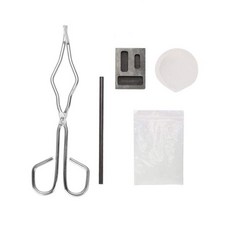 5pcs 흑연 도가니 세트 잉곳 금속 금 은용 고순도 토치 용융 주조 키트 및 구리 도구