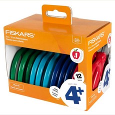 피스카® 포인트팁 키즈가위 클래스팩 (5in 12팩) Fiskars (미국 배송)