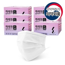 캐레원 저자극 비말차단 일회용 마스크 50개입 6개 300매, 화이트
