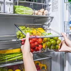 부자오빠 고급형 투명 칸막이 과일 야채보관 냉장고정리함