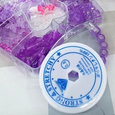 공예 키링 팔찌만들기 우레탄줄 투명 0.8mm 악세사리부자재, 본상품