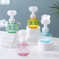 꽃거품 핸드워시리필 디스펜서 손씻기 공병 욕실 주방 비누거품, 핑크, 1개