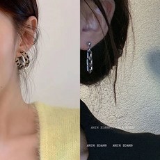 순금체인클립귀걸이