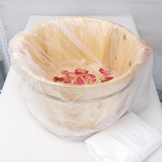 일회용 발목욕 플라스틱 발바닥 보양팩 주머니 두꺼운 위생적 발 담그기 쉬운 청소 표준 크기, 65x 55x g(팩당 80개), 1개