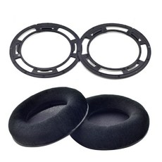 2PCS 플라스틱 귀 패드 장착 반지 가죽 귀 커버 쿠션 Hifiman 벨루어 그는 헤드폰 HE560 HE400i HE350 HE400|이어폰 액세서리|, 1개, 단일, B