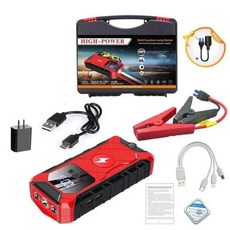휴대용 자동차 점프 스타터 99800mAh 배터리 충전기 12V 범용 시동 장치 외부, 1개